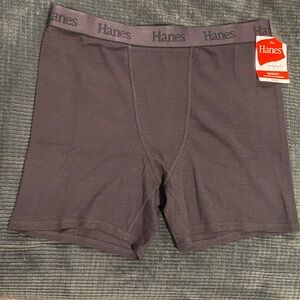 Hanes Charcoal Boxer Brief Lounge Shorts